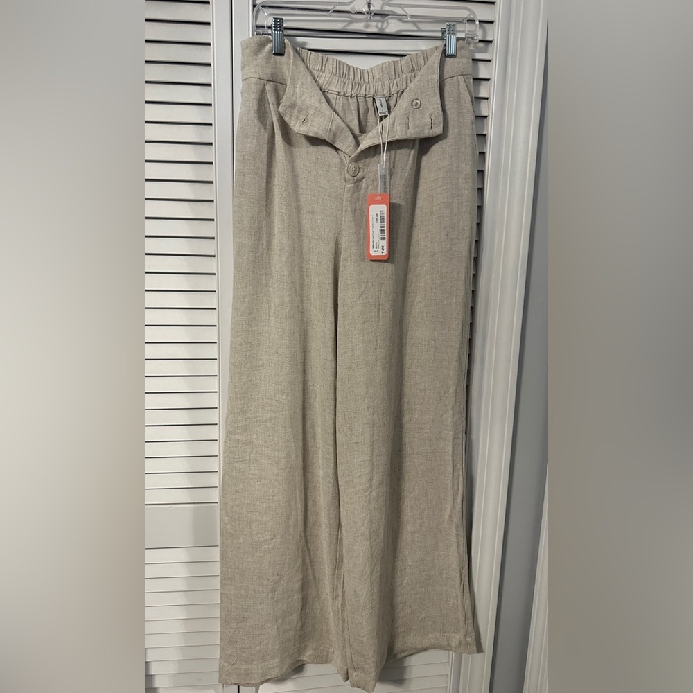 COPY - NWT: Gentle Fawn High Rise Beige Wide Leg Pants